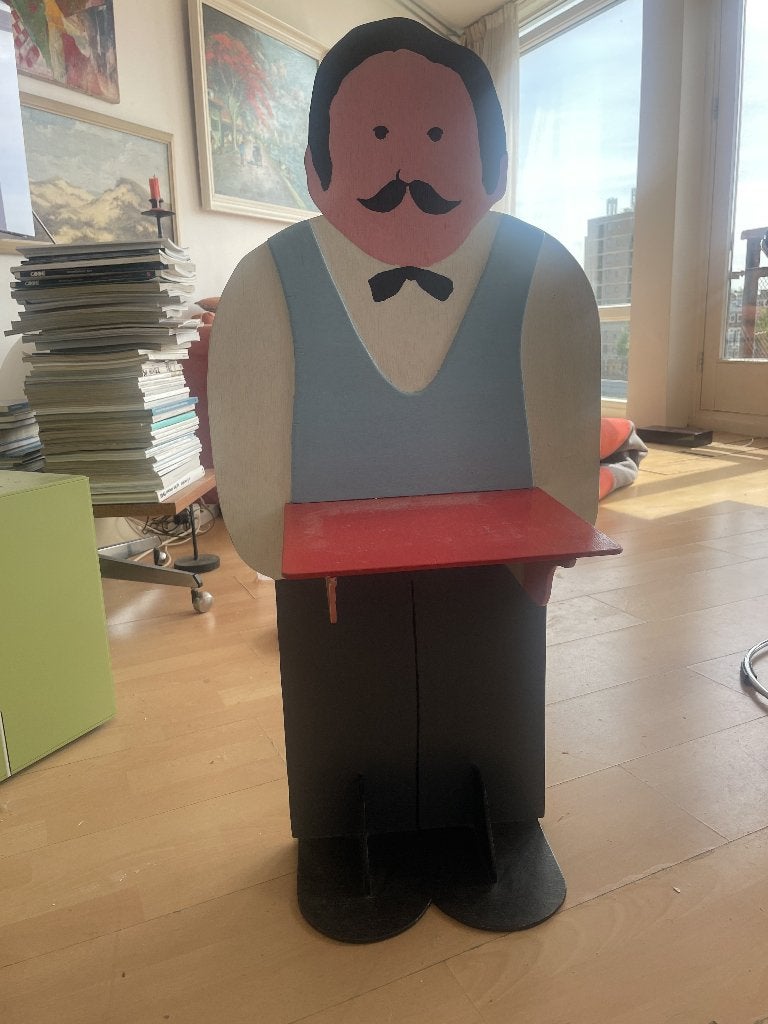 Bijzettafeltje, Ophalen, Blauw, Zo goed als nieuw, Vintage