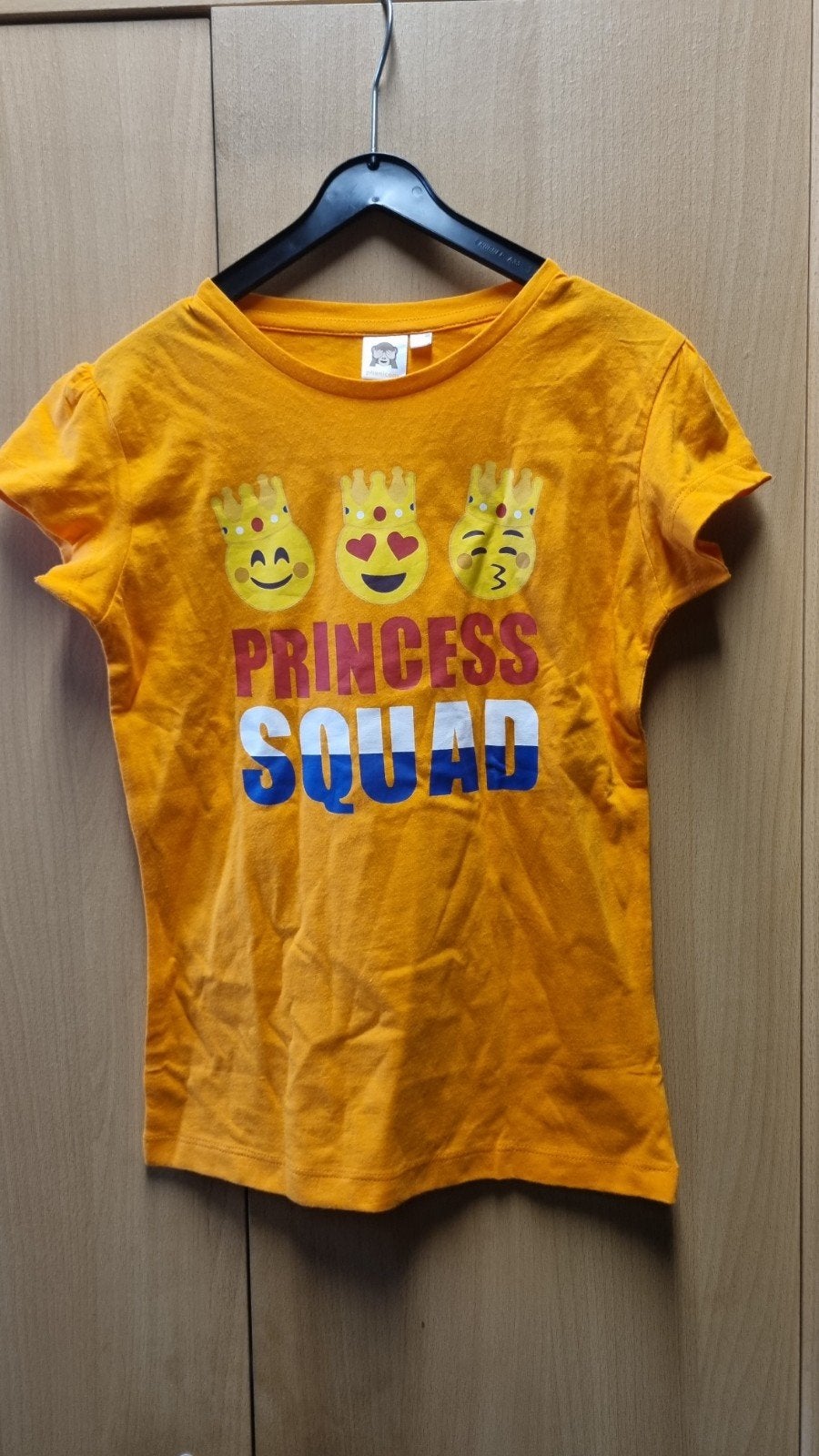 Leuk oranje shirt maat 134/140, ideaal voor Koningsdag, Kinderen en Baby's, Gebruikt, Ophalen of Verzenden, Shirt of Longsleeve