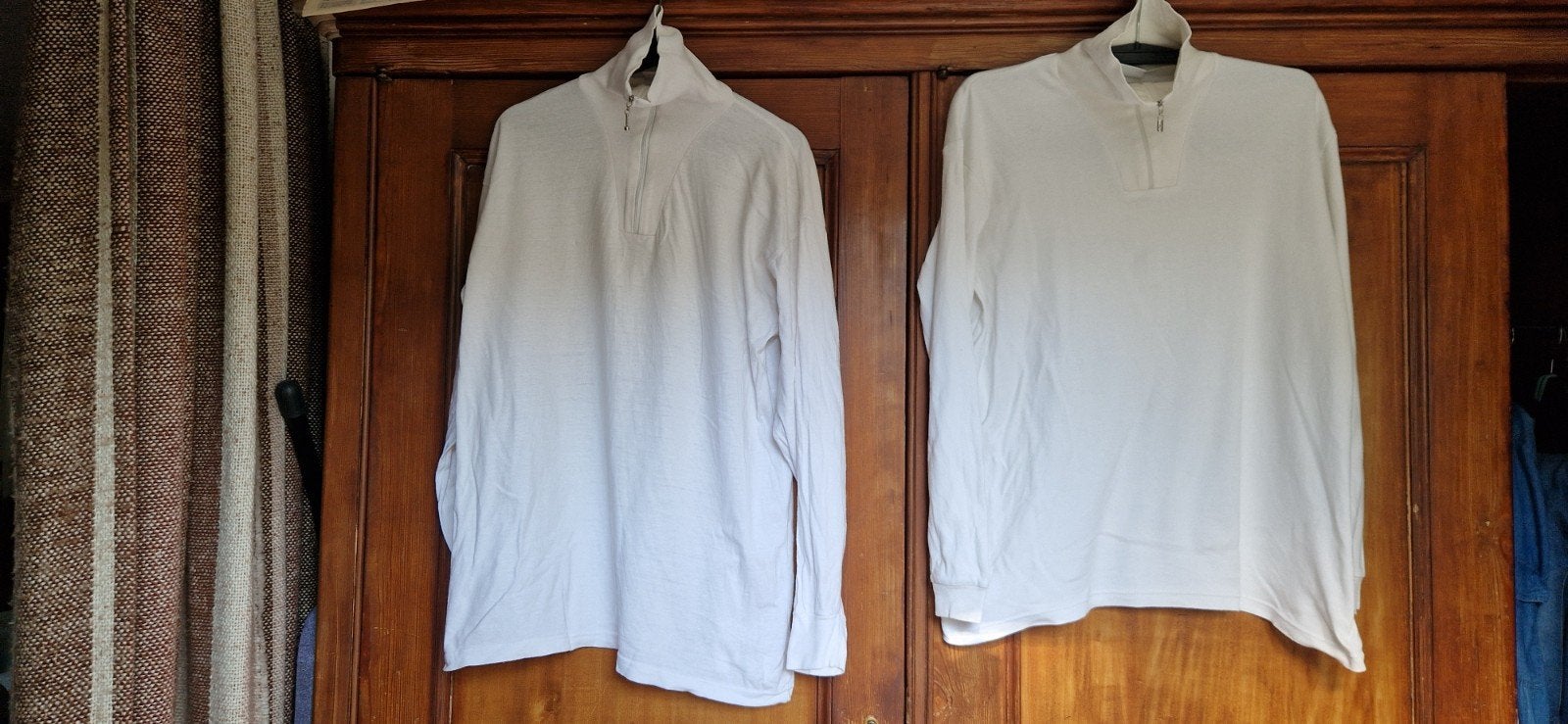 2x Witte Ski- en Sportpully - Maat XL, Wit, Overige typen, Maat 56/58 (XL), Gedragen