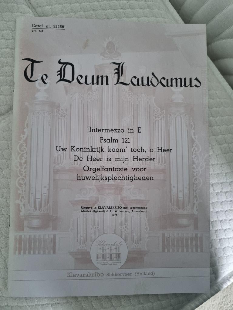 Klavarskribo Ye Deum Laudanus, div komponisten, Muziek en Instrumenten, Ophalen of Verzenden, Artiest of Componist, Religie en Gospel