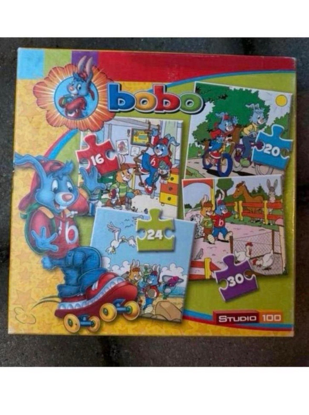 Bobo puzzelset - 4 puzzels in één doos, Kinderen en Baby's, Speelgoed | Kinderpuzzels, Ophalen of Verzenden, 10 tot 50 stukjes
