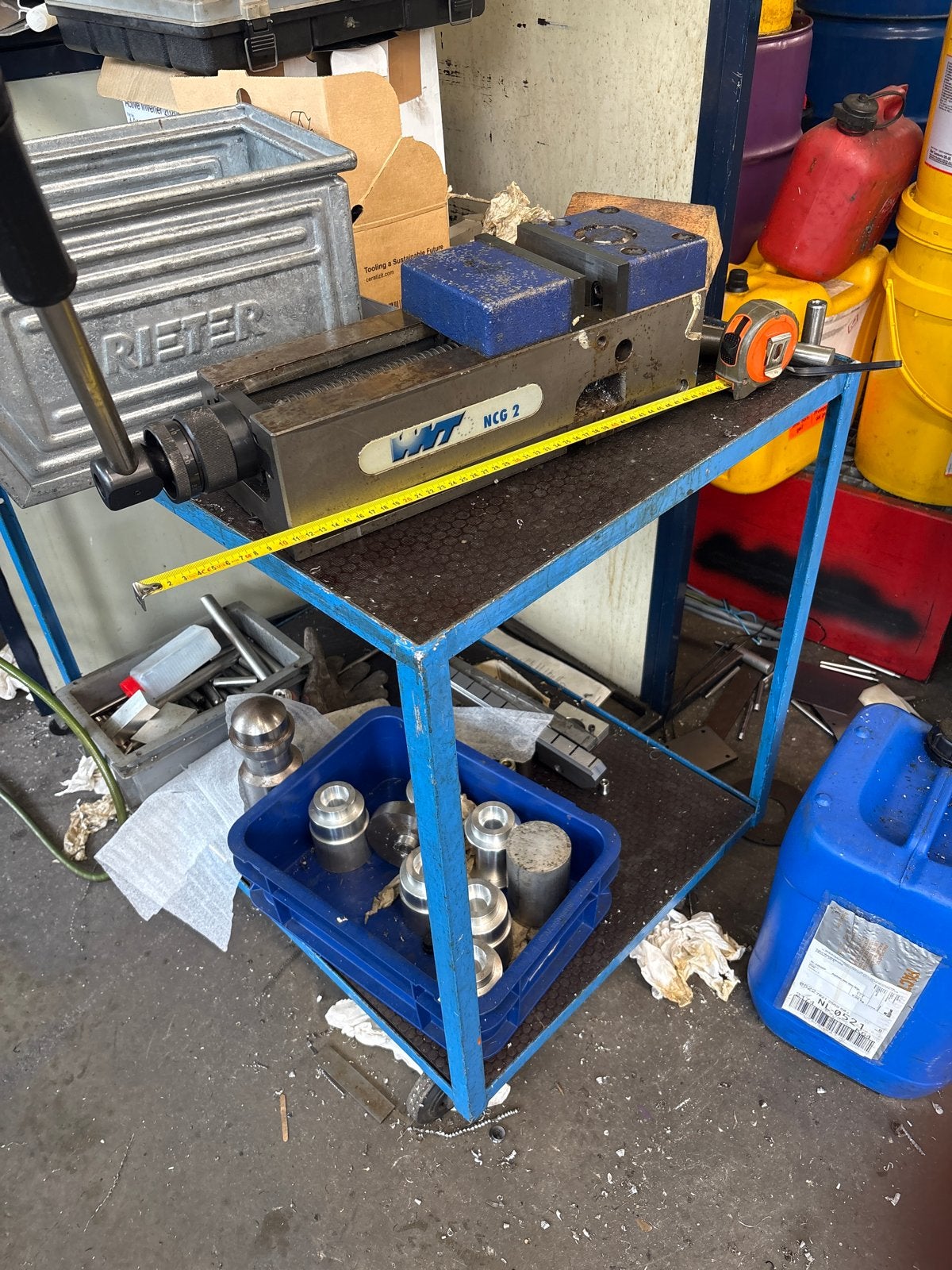 Gressel / WNT NCG 2 machineklem. Gebruikt maar functioneel, Ophalen, Gebruikt, Bankschroef, Overige merken