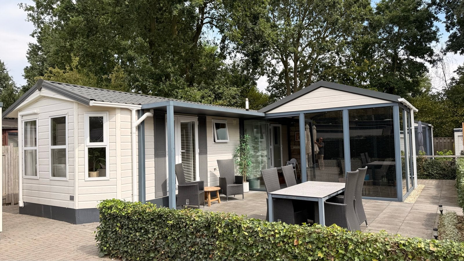 Te koop: Recreatiechalet op Vakantiepark Sandberghe, Uden, In bos, Noord-Brabant, Recreatiepark, Chalet, Bungalow of Caravan