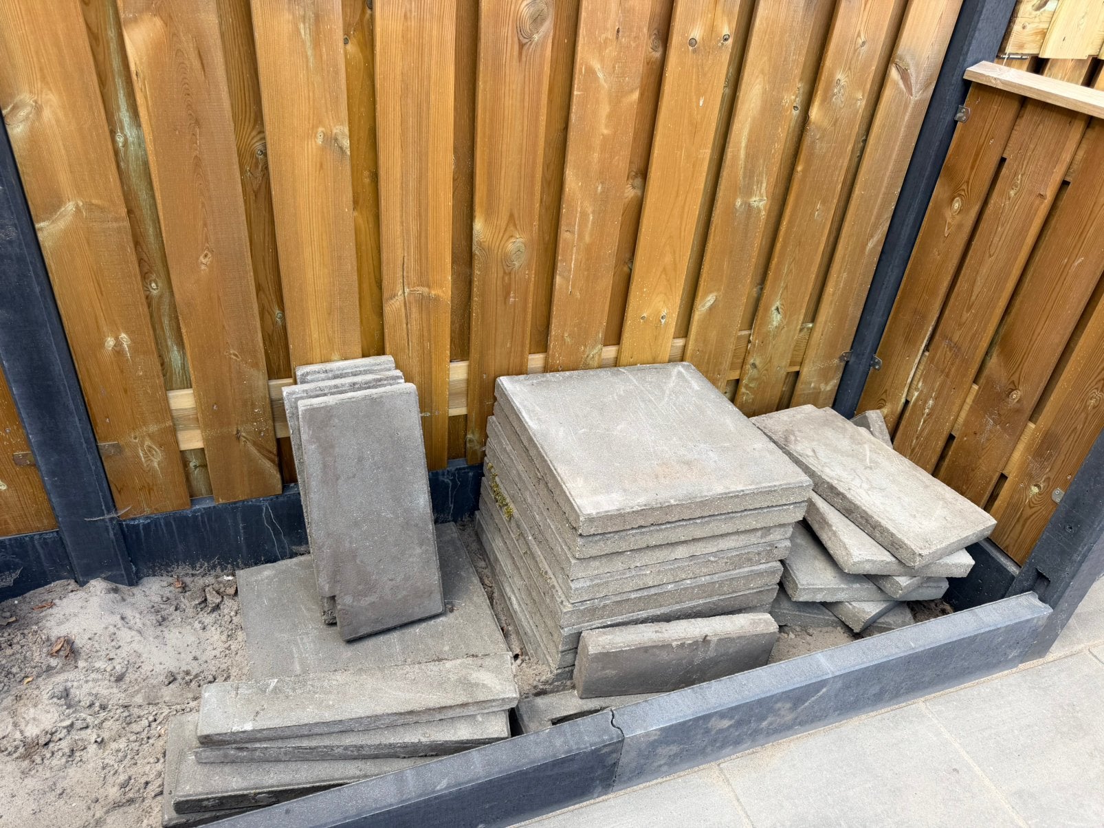 Gratis 50x50, 10 hele en wat passtukken, Tuin en Terras, Ophalen, Zo goed als nieuw