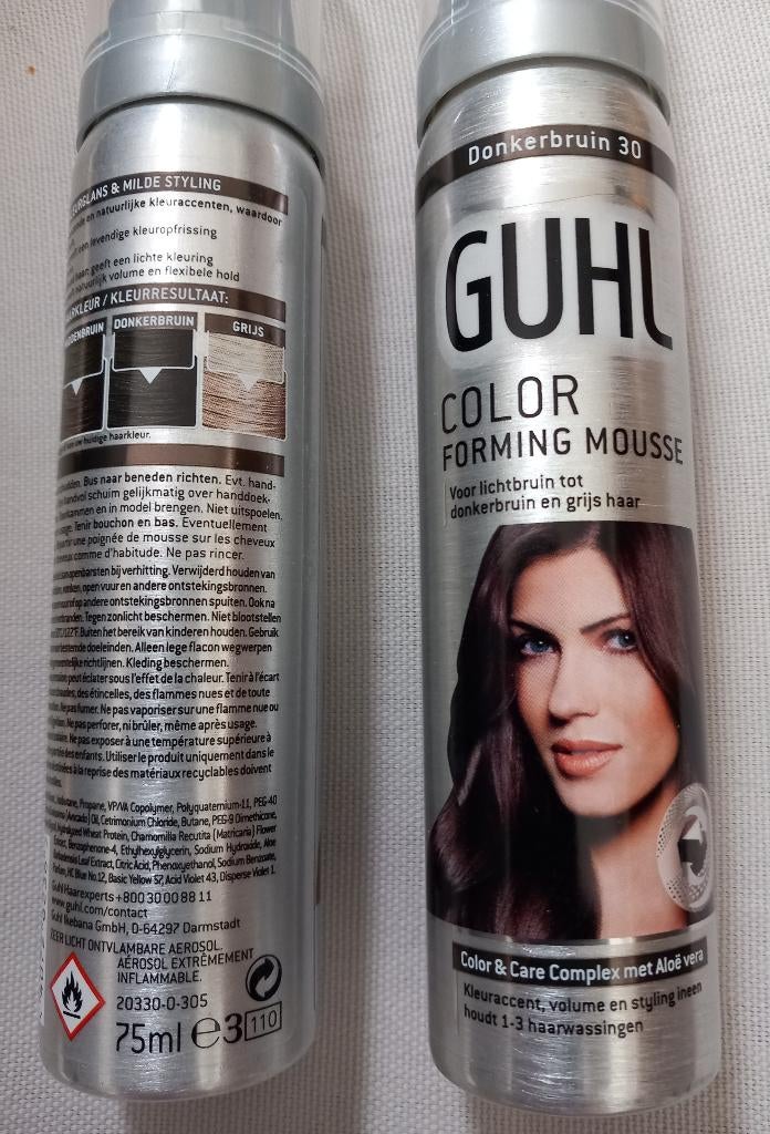 Guhl forming mousse,  2 bussen, ongebruikt, Ophalen, Nieuw, Gel, Wax, Haarlak of Mousse