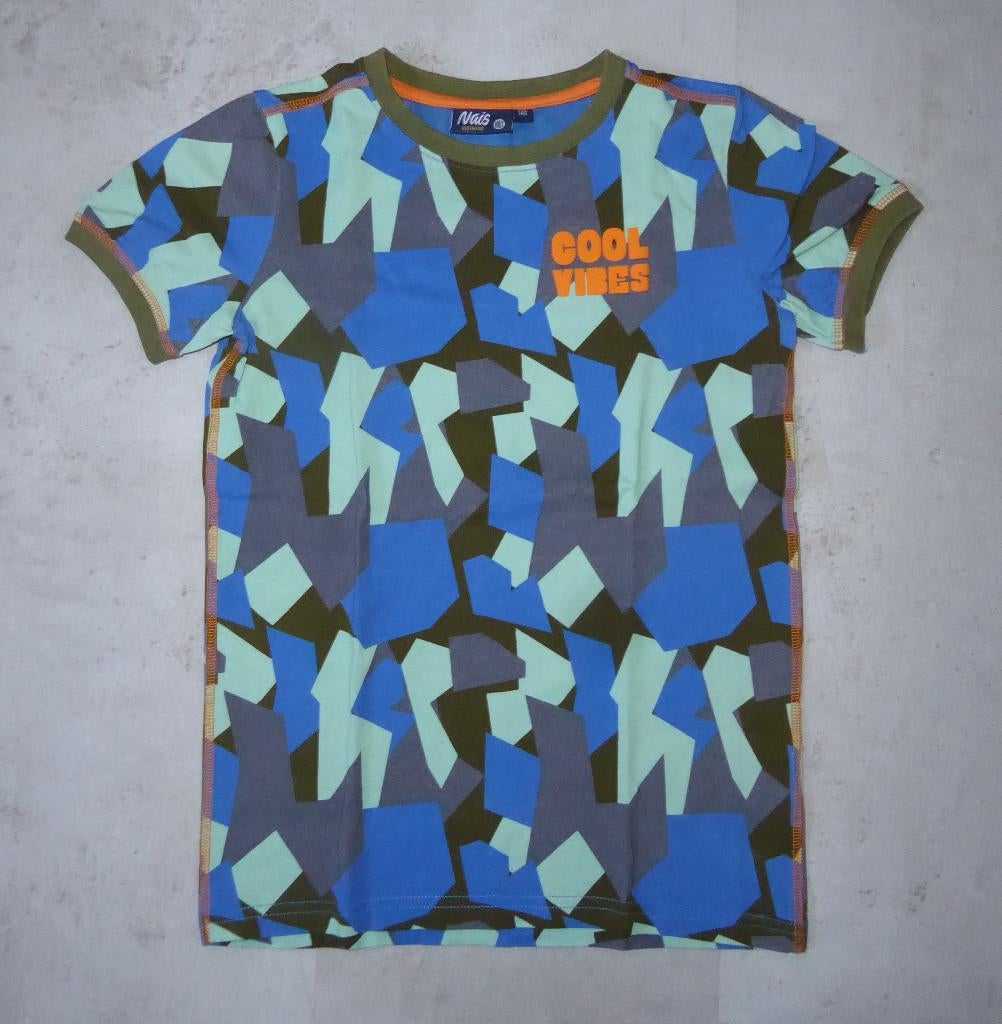 Nais shirt blauw jongen maat 140, Zo goed als nieuw, Shirt of Longsleeve, Jongen, Nais