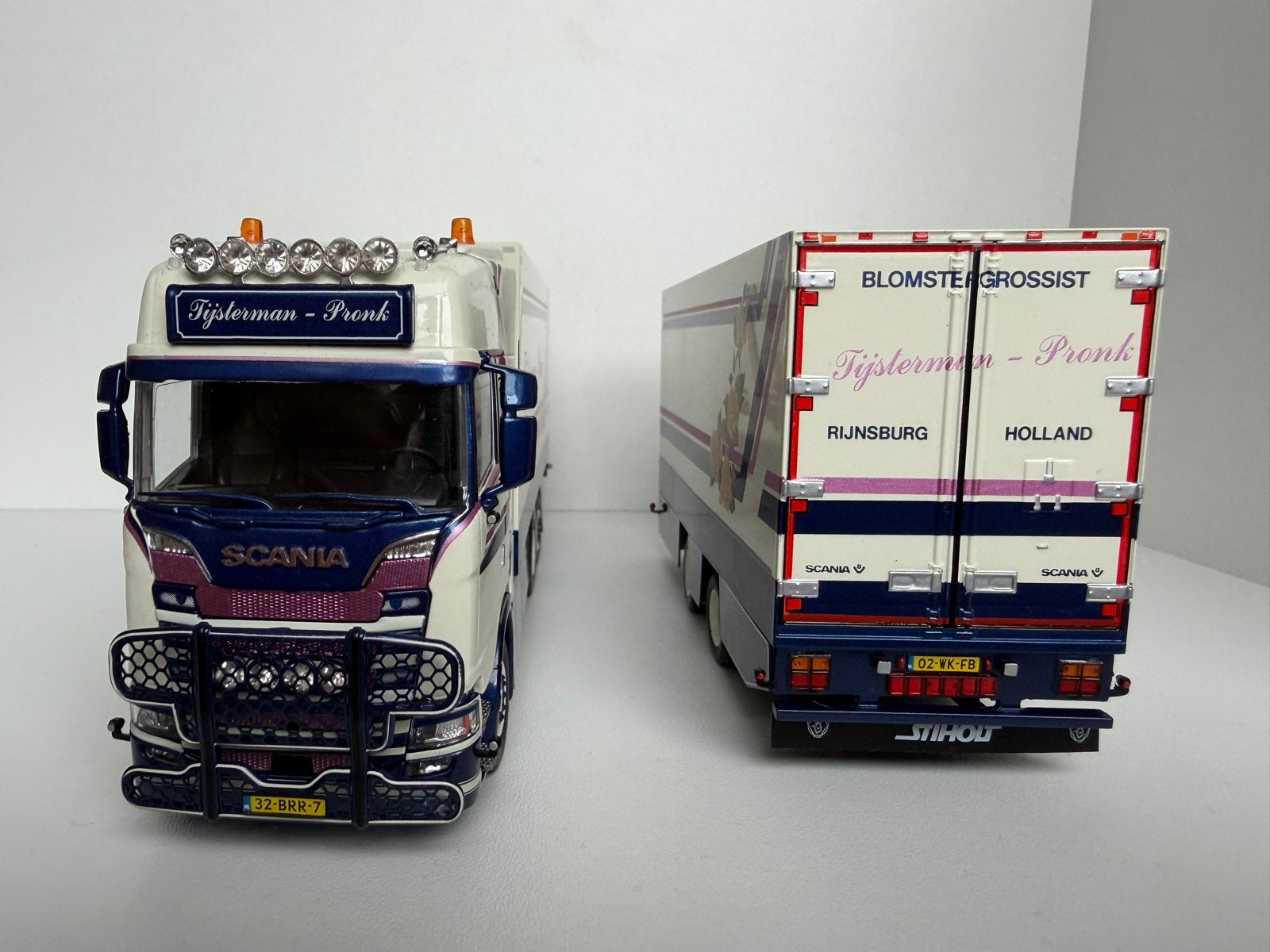 Tekno Scania Tijsterman - Pronk 1:50, Ophalen, Zo goed als nieuw, Bus of Vrachtwagen, Tekno