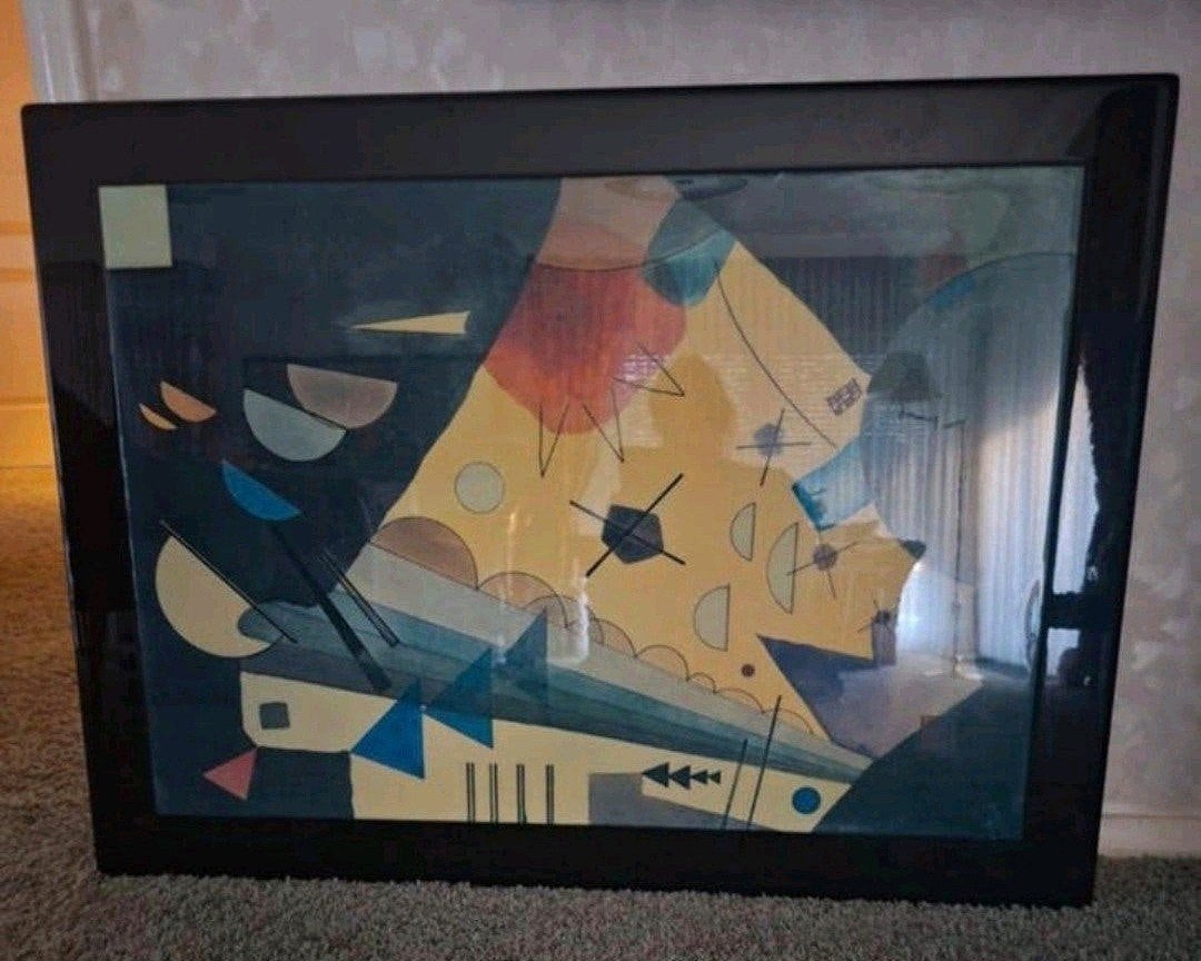 Reproductie van de bekende poolse schilder wassily kandinsky, Ophalen of Verzenden