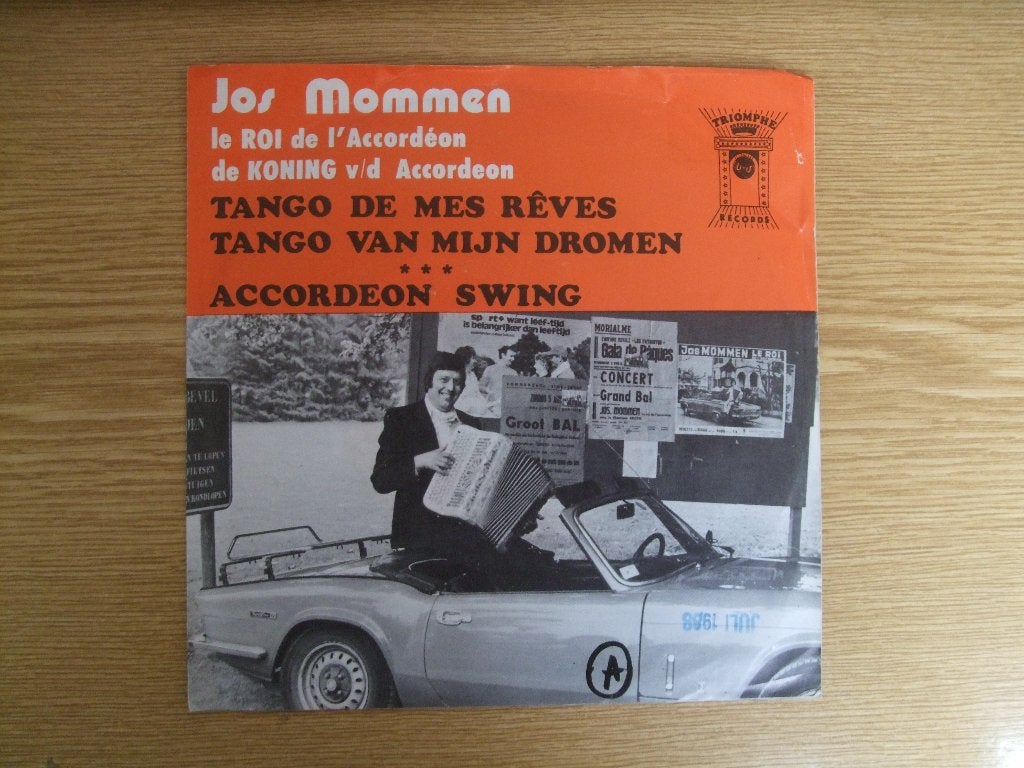 JOS MOMMEN    TANGO VAN MIJN DROMEN / ACCORDEON SWING, Ophalen of Verzenden, Zo goed als nieuw, 7 inch, Pop