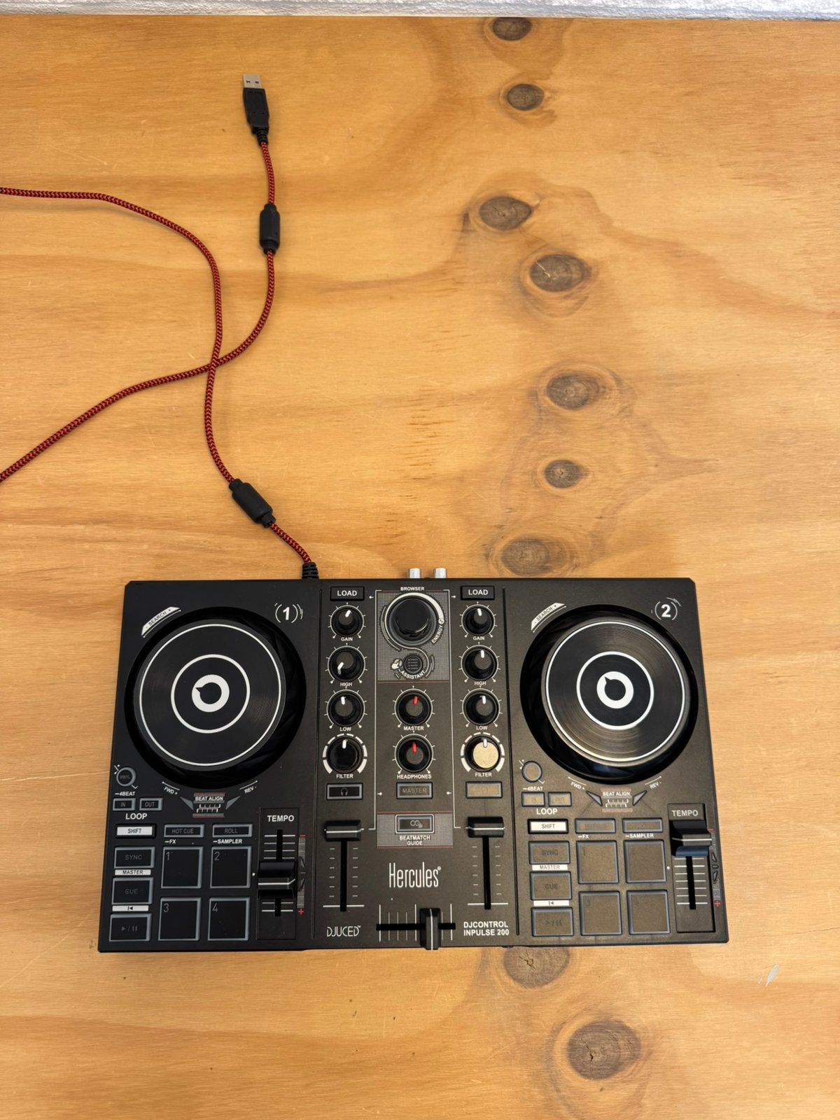 Hercules DJControl Inpulse 200 DJ controller, Muziek en Instrumenten, Dj-sets en Draaitafels, Gebruikt, Draaitafel, Overige merken