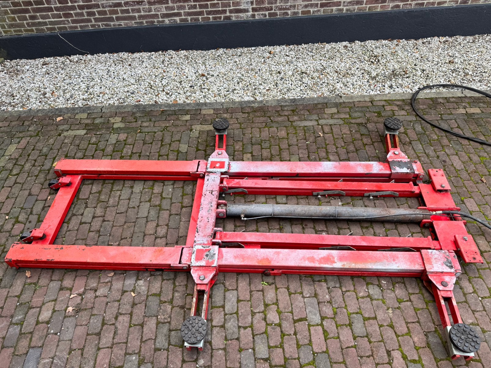 Poetsbrug bandenbrug, Ophalen, Gebruikt