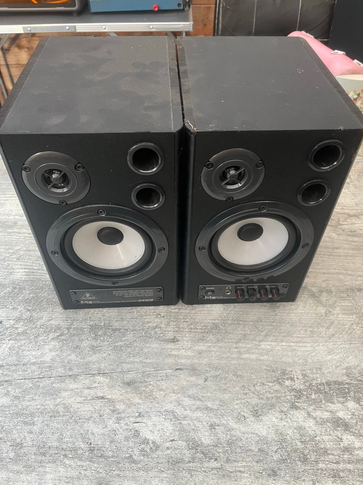 Behringer MS40 Studio Boxen - Gebruikt met lichte schade, Audio, Tv en Foto, Luidsprekers, Studiomonitor, Gebruikt, Minder dan 60 watt
