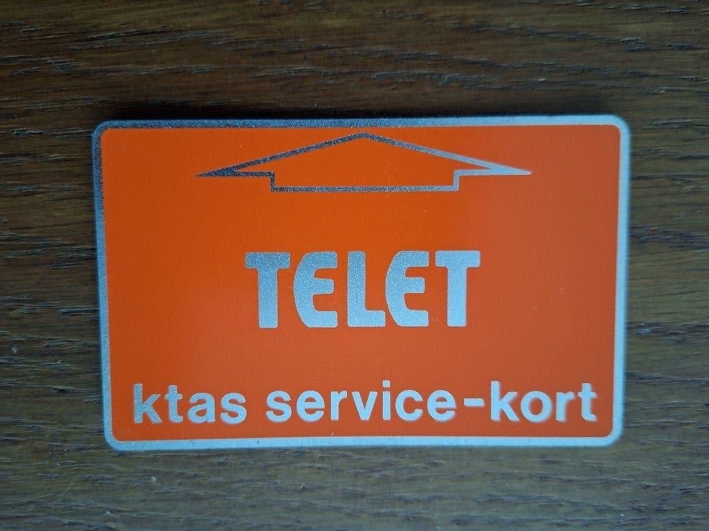 zeldzame SERVICE telefoonkaart Denemarken 03 048 411, Verzenden