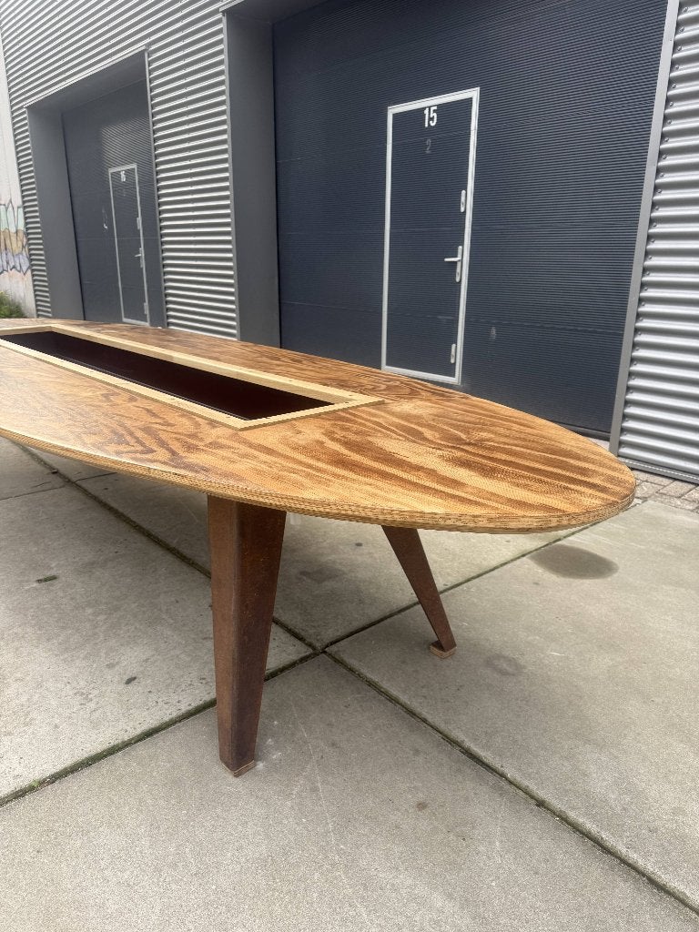 Unieke Maatwerk Horeca / Bartafel (4m) met Ijsbak & Afvoer, Ophalen, Zo goed als nieuw