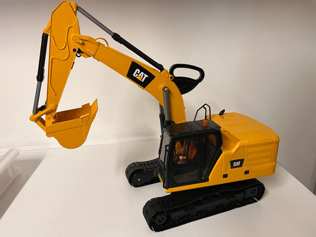 Bruder Caterpillar Graafmachine met Figuur, Ophalen, Zo goed als nieuw