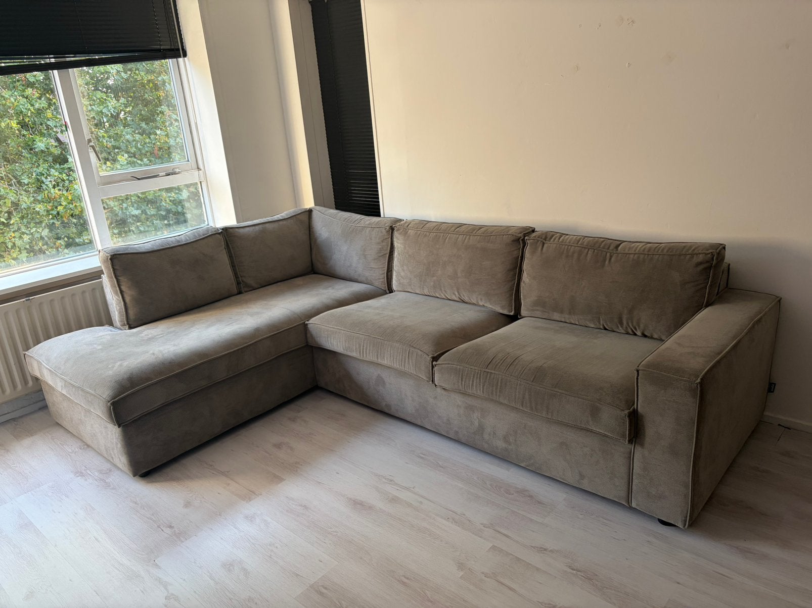 Ruime WOOOD hoekbank links Thomas, Ophalen, Zo goed als nieuw, Overige materialen