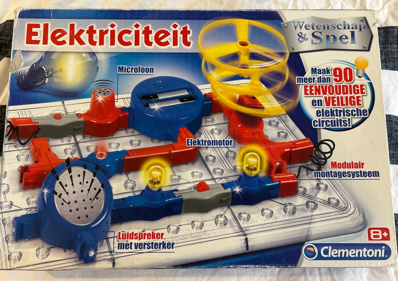 Clementoni Wetenschap & Spel Elektriciteit Experimenteerdoos, Ophalen of Verzenden, Gebruikt, Elektronica, Met licht
