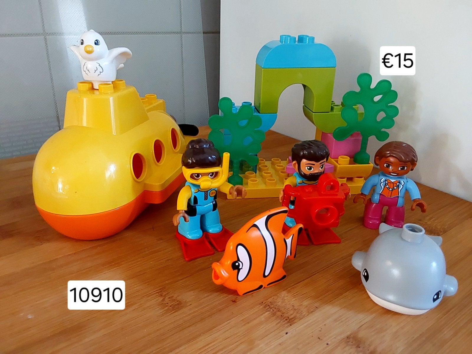 Lego Duplo Onderzeeër Avontuur 10910 🦋, Gebruikt, Ophalen of Verzenden, Duplo, Complete set