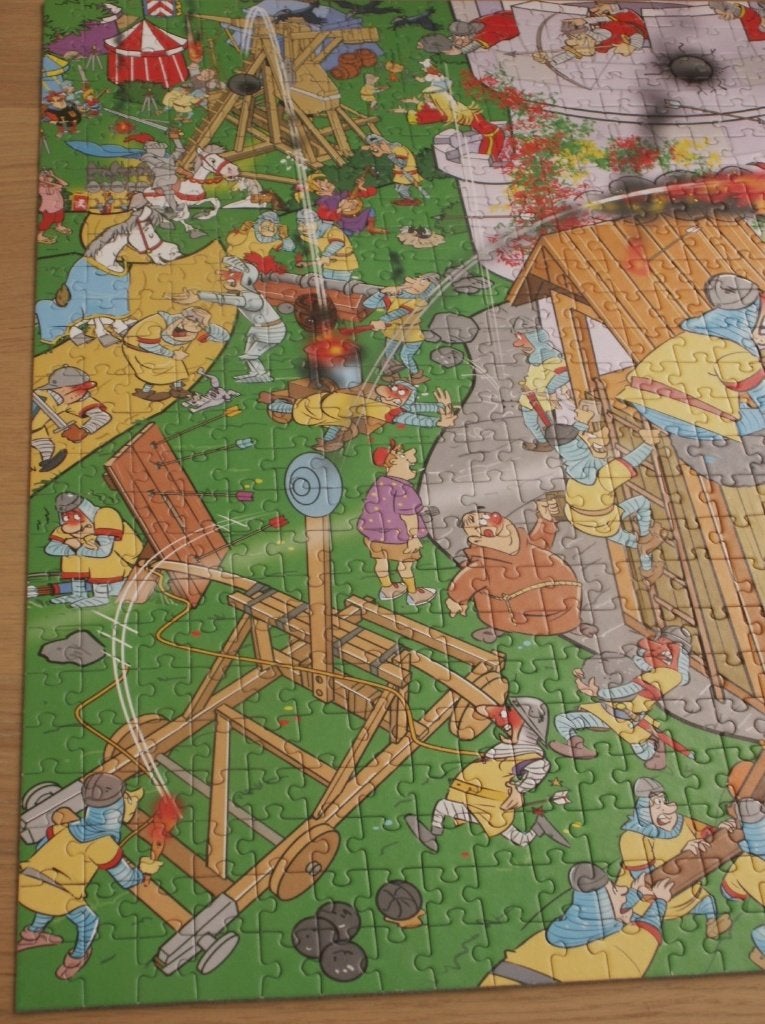Puzzel 1000 stukjes Medieval Castle merk Goliath, Ophalen of Verzenden, 500 t/m 1500 stukjes, Zo goed als nieuw