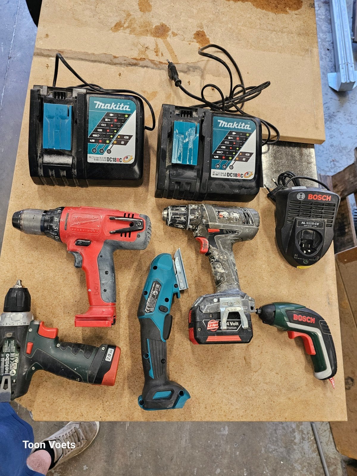 Diverse makita milwaukee metabo Bosch, Ophalen, Gebruikt