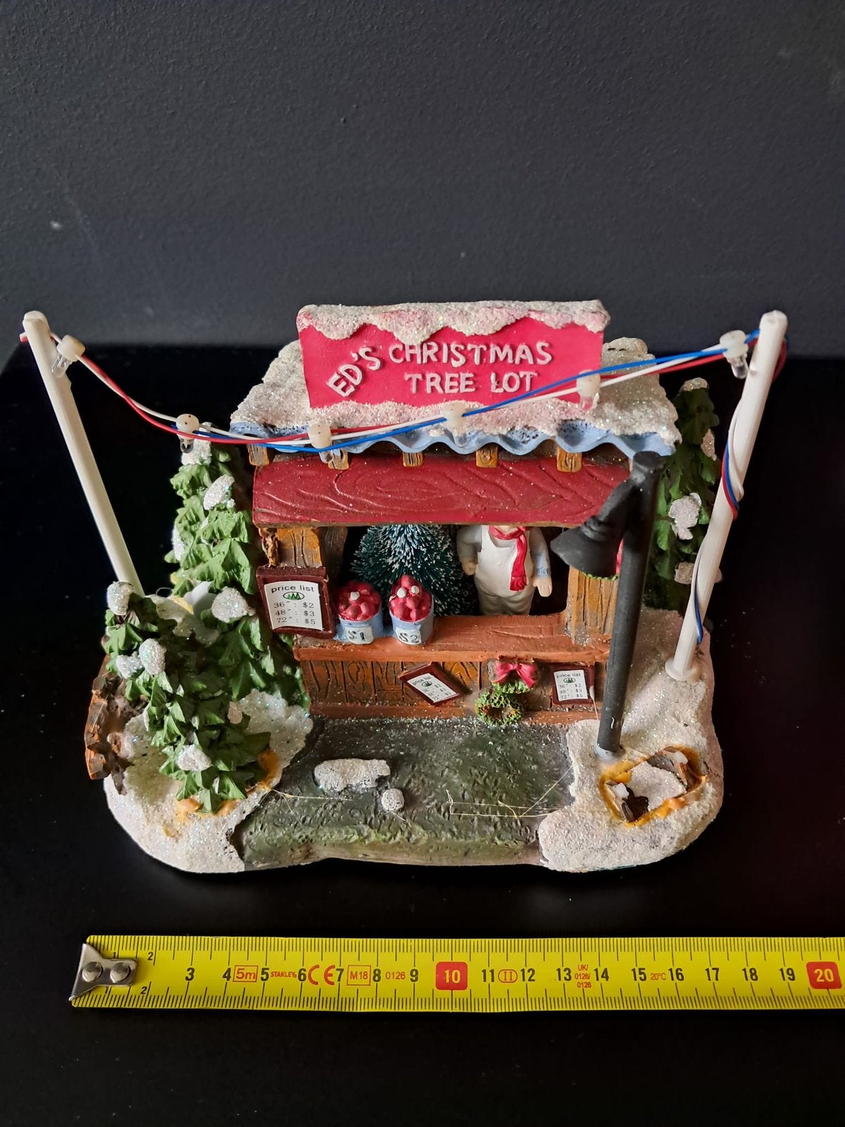 Kersttafereel + verlichting, kerstdorp, kerstboom, stal, Diversen, Ophalen of Verzenden