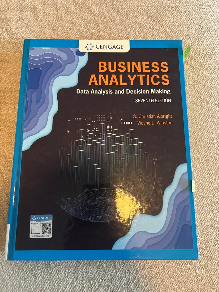 Business Analytics: Data Analysis and Decision Making, Ophalen of Verzenden, Gamma, Zo goed als nieuw, HBO