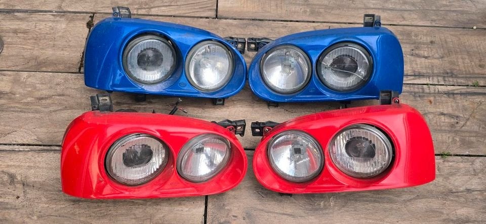 Golf 3 2x Hella dubbele koplampen GTI VR6 koplampen, Ophalen, Gebruikt