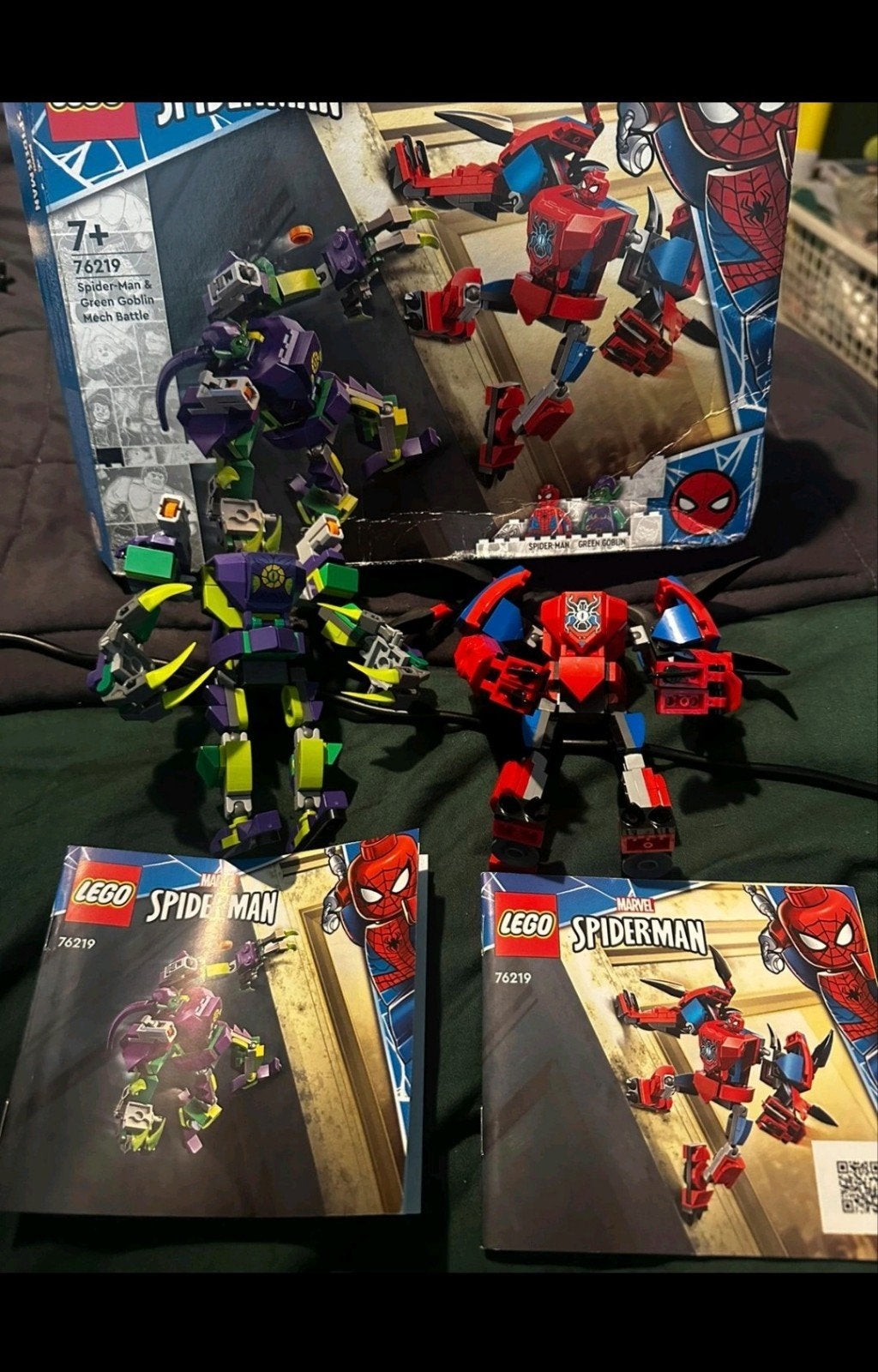 Lego green goblin en spiderman, Gebruikt, Marvel, Ophalen of Verzenden, Complete set