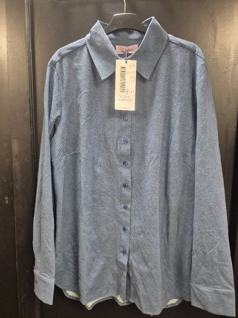 Nieuwe blouse van Studio Anneloes, Studio Anneloes, Blauw, Maat 46/48 (XL) of groter, Nieuw
