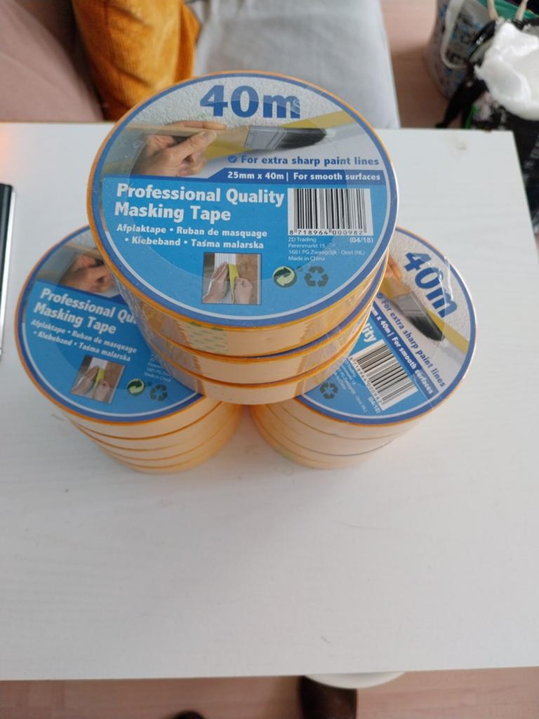 Afplaktape 13 rol, Ophalen of Verzenden, Nieuw