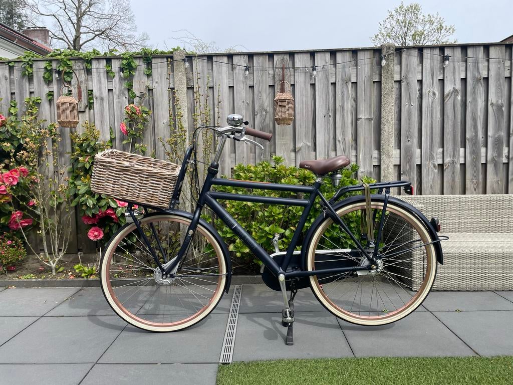 Cortina U4 Jeans 57cm 28 inch blauw met mand, Fietsen en Brommers, 56 cm of meer, Ophalen, Zo goed als nieuw, Overige merken