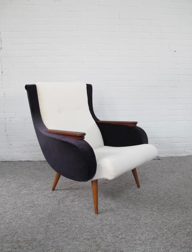 Fauteuil twee vintage Artifort Bengt Ruda fauteuils jaren 60, Ophalen of Verzenden, Zo goed als nieuw, 75 tot 100 cm, 50 tot 75 cm