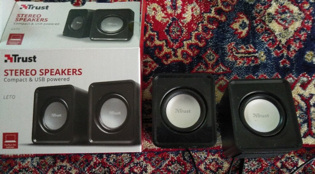 Luidspeakers voor laptop trust Leto Zwart, Ophalen, Gebruikt