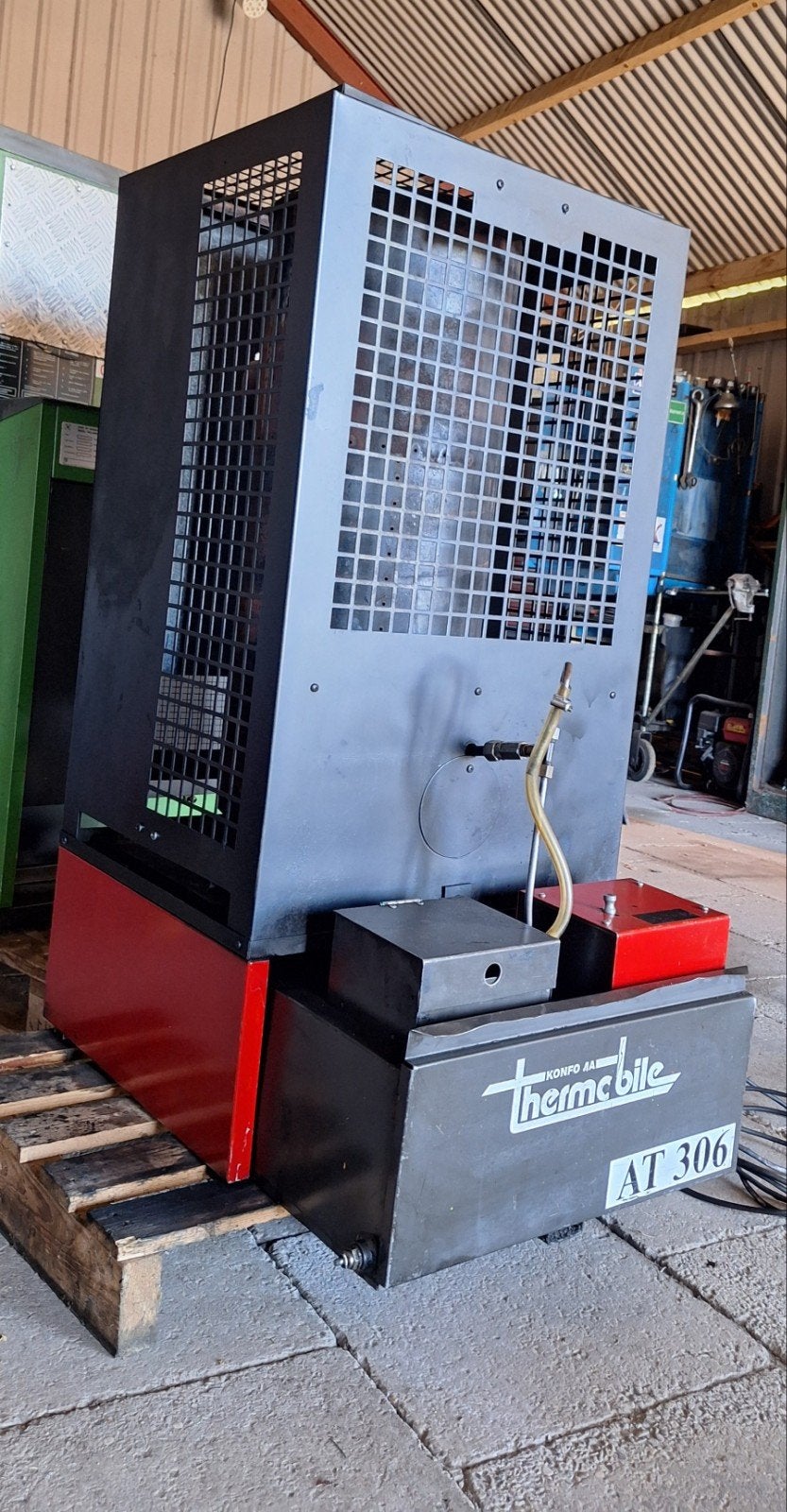 Thermobiile AT 306 afgewerkte oliekachel goedkoop stoken, Ophalen