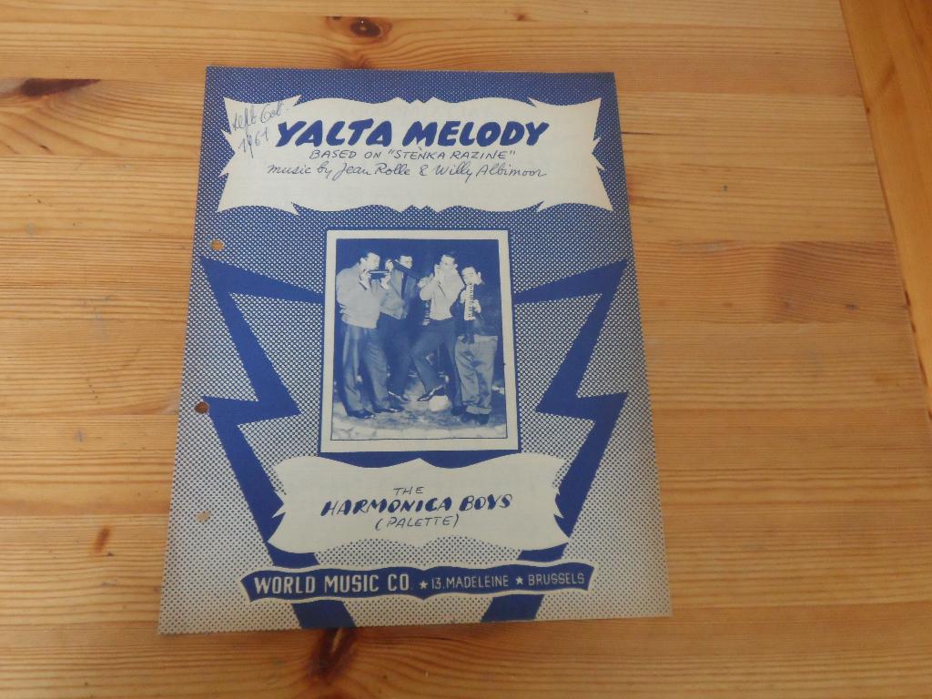 Yalta melody - luna de estoril - harmonica boys, Gebruikt, Gitaar, Ophalen of Verzenden, Artiest of Componist