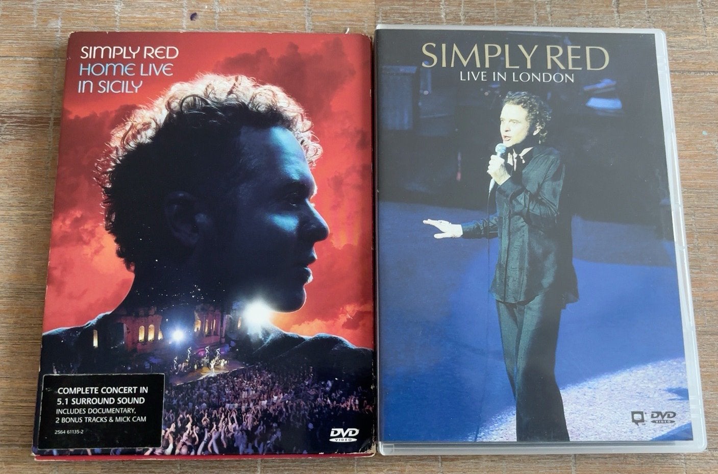 Simply Red – 2 live concert-dvd’s, Ophalen of Verzenden, Zo goed als nieuw