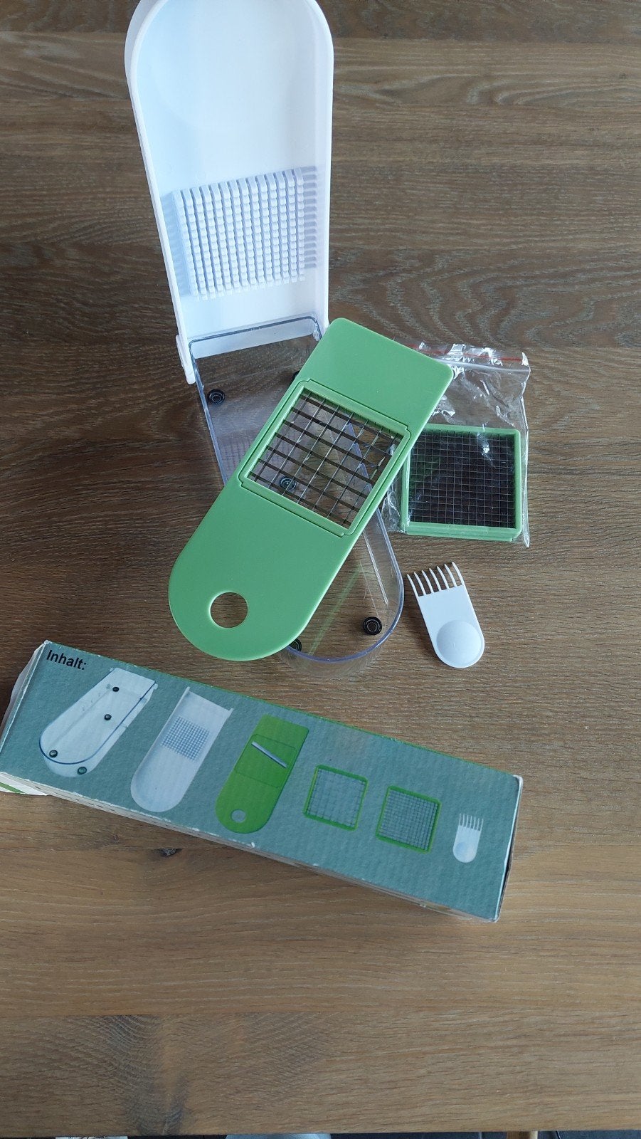 Groentesnijder - food chopper nieuw in verpakking, Overige typen, Ophalen of Verzenden, Nieuw, Wit