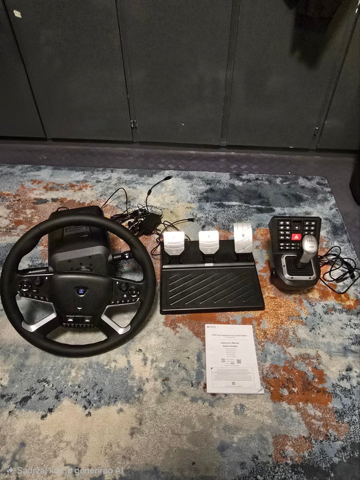 Hori truck control system stuurwiel, Ophalen, 1 speler, Racen en Vliegen, Zo goed als nieuw