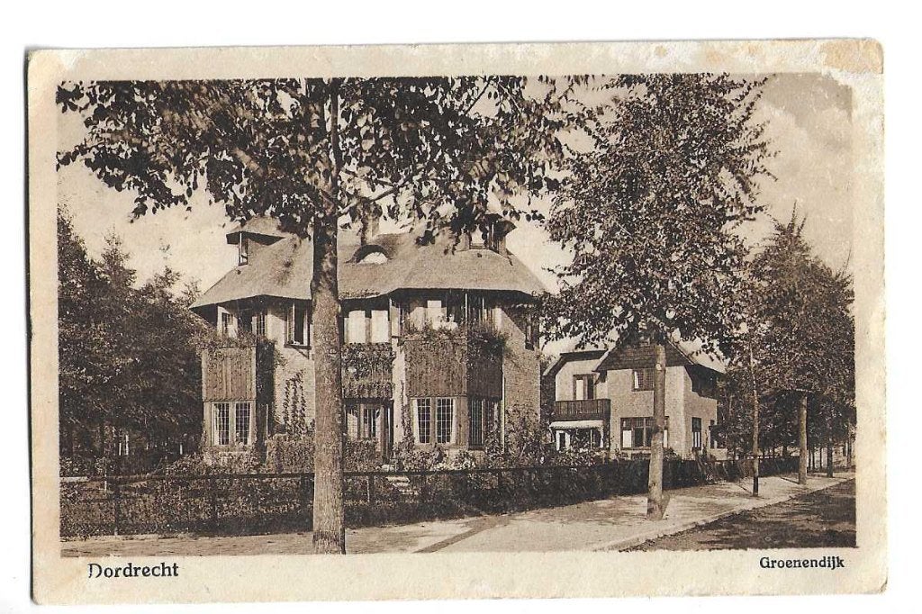 dordrecht  groenendijk  1923  uitg v. beijnen klinkenberg ed, Verzenden, 1920 tot 1940, Gelopen, Zuid-Holland