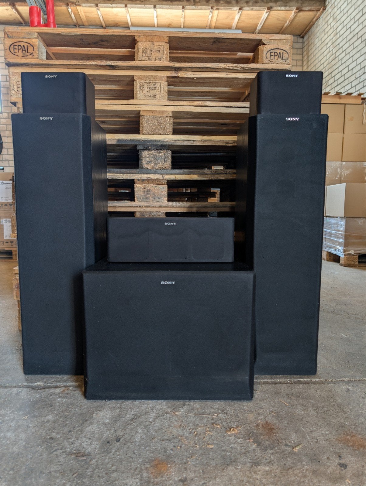 Sony Surroundset - 2 vloerstaand, 2 boekenplank, center, sub