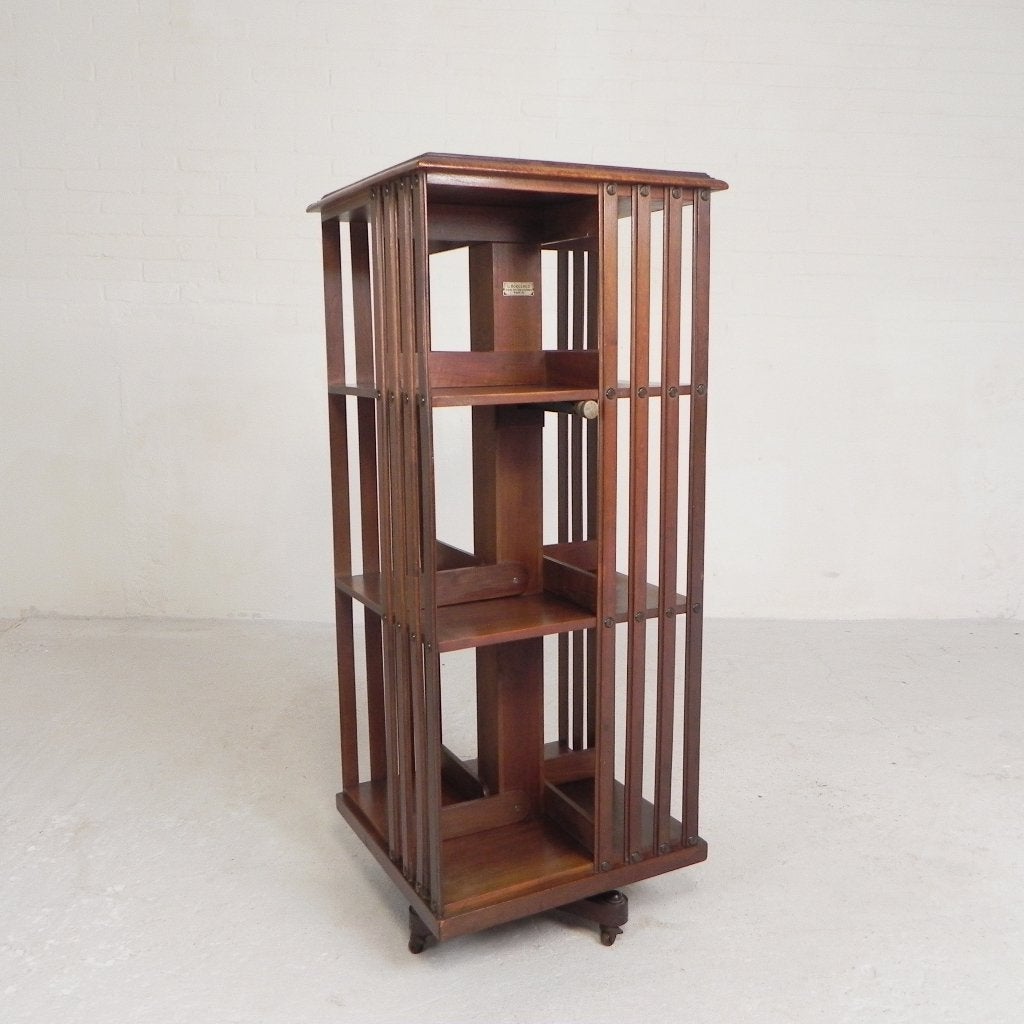 Mahonie boekenmolen G. Borgeaud Paris, jaren 30, Ophalen of Verzenden