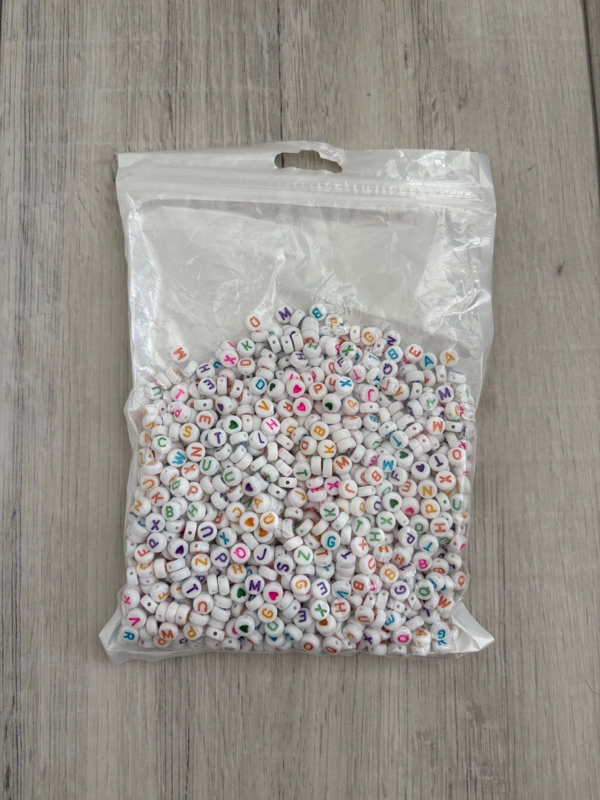 Letterkralen - Mix van alfabetkralen voor sieraden, Ophalen, Gebruikt, Kraal