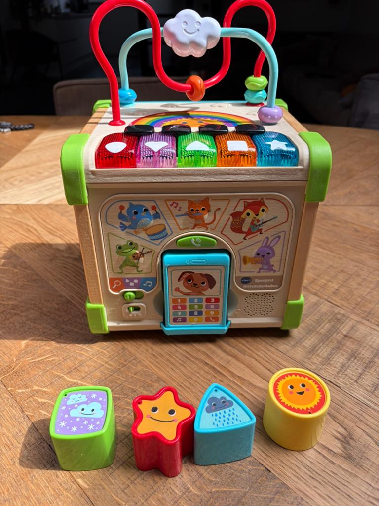 VTech speelpret activiteitenkubus, Ophalen of Verzenden, Zo goed als nieuw, 6 maanden tot 2 jaar