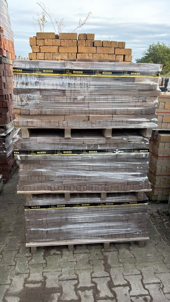 25 m2 gebakken Waaltjes strips / zaagstrips, Ophalen of Verzenden, Zo goed als nieuw, 10 m² of meer, Klinkers