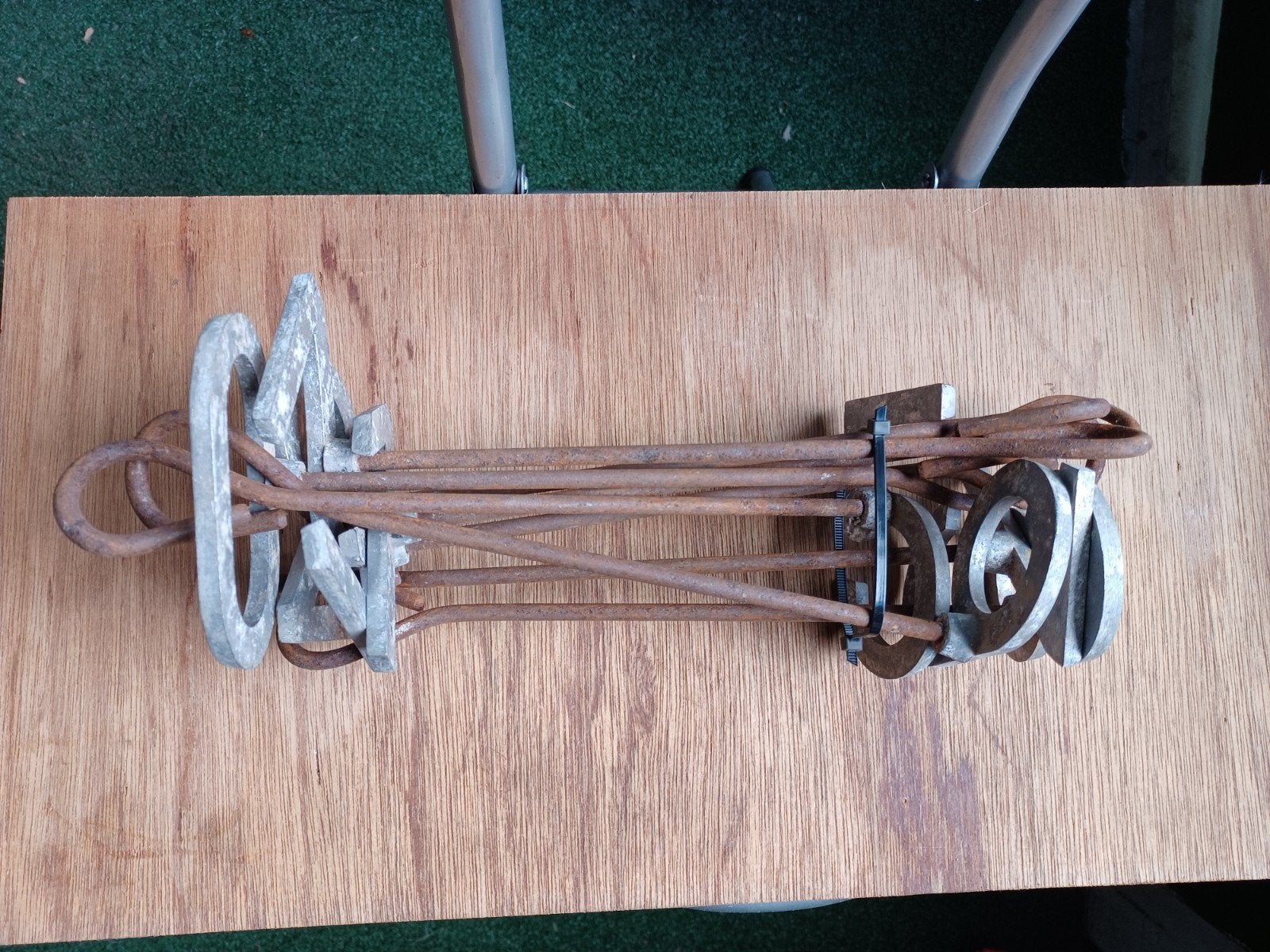Aluminium brandmerk stempels 0 t/m 10 (9 stuks), Antiek en Kunst, Ophalen of Verzenden