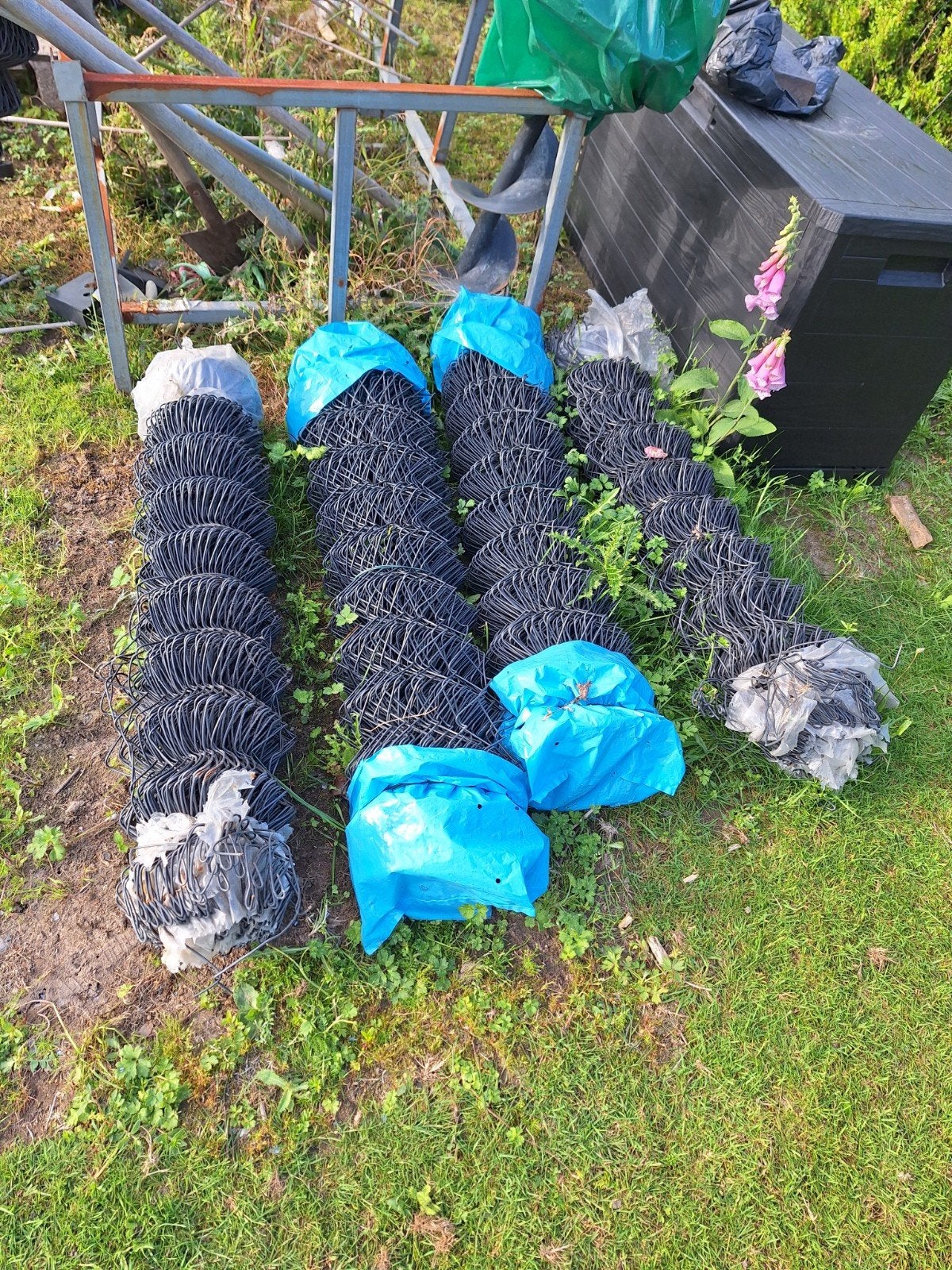 Gebruikt gaas hekwerk, Tuin en Terras, Tuinhekken en Hekwerk, Ophalen, Gebruikt, IJzer, Gaashekwerk