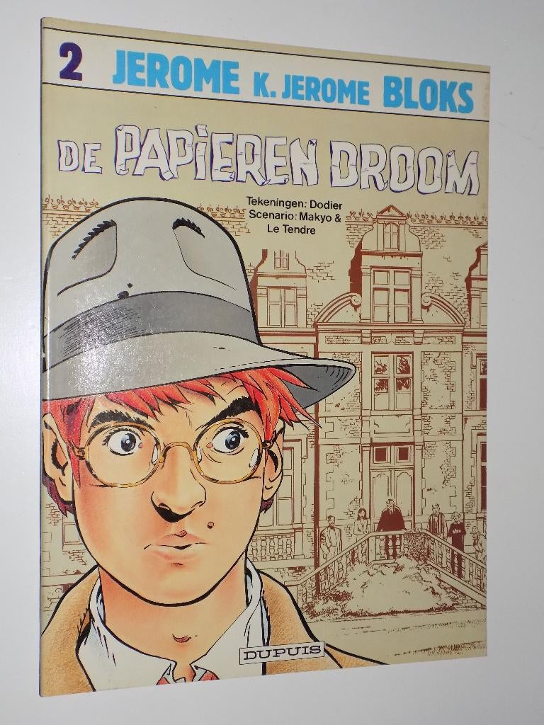 Jerome K.Jerome Bloks - 02_De papieren droom, Eén stripboek, Ophalen of Verzenden, Zo goed als nieuw, Dodier