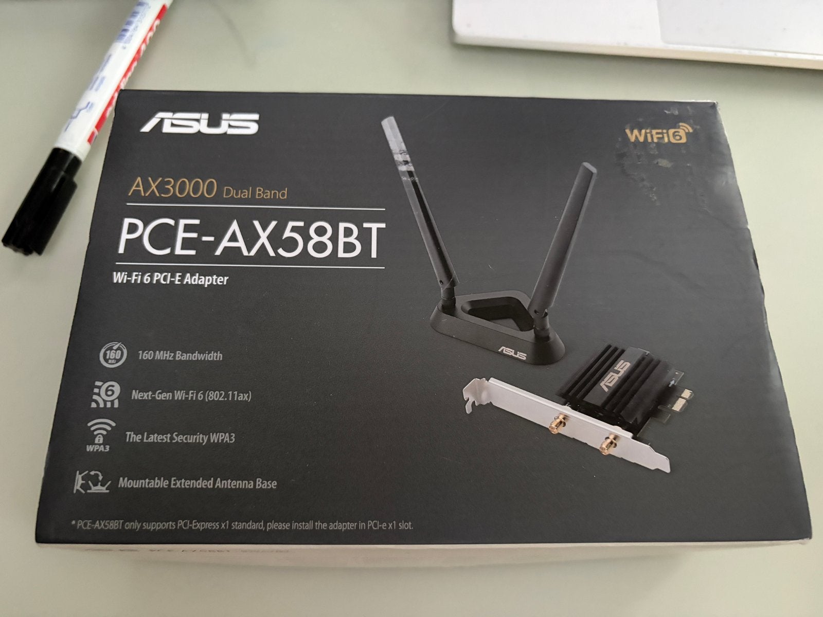 ASUS AX3000 PCE-AX58BT Wi-Fi 6 Adapter, Ophalen of Verzenden, Nieuw, Asus
