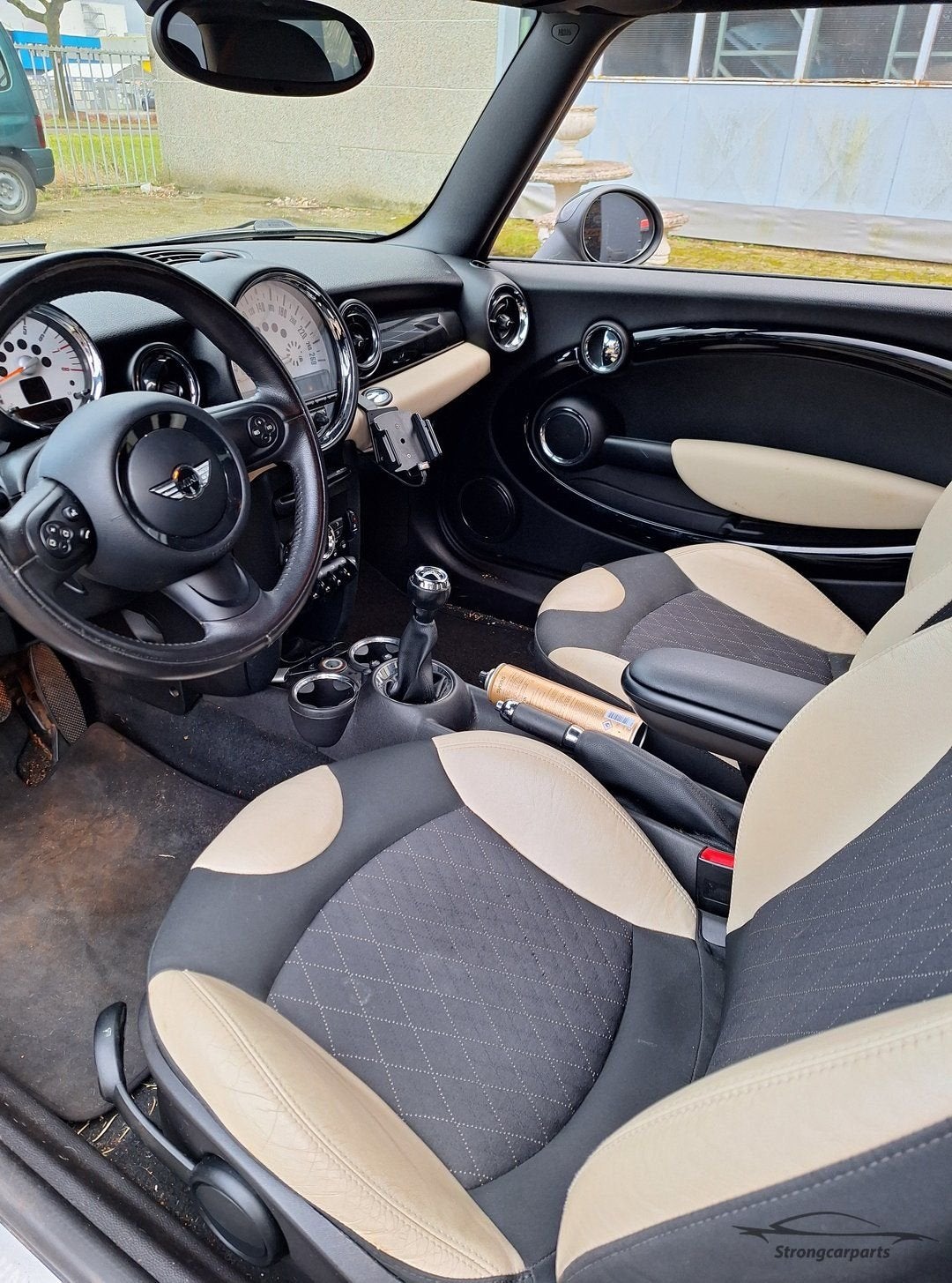 Leder Multifunctioneel Stuur Mini R56 3 spaaks stuurwiel, Gebruikt, -, -, Ophalen of Verzenden