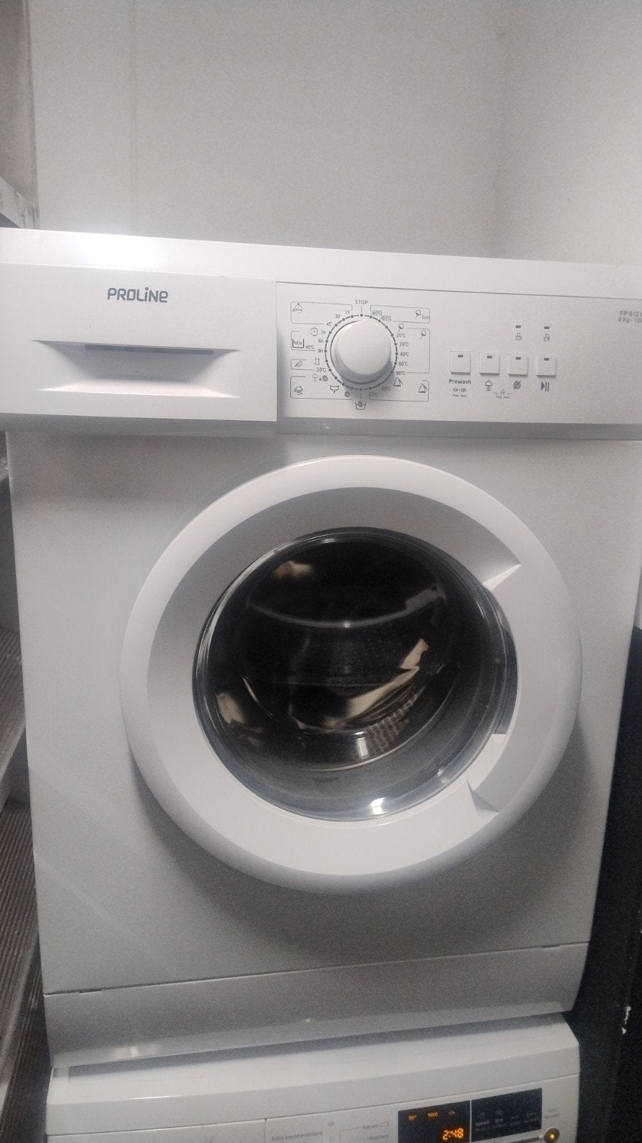 Proline FP 612 WE Wasmachine 6 kg - 1200 toeren, Witgoed en Apparatuur, Wasmachines, Ophalen, Zo goed als nieuw, Voorlader, 85 tot 90 cm